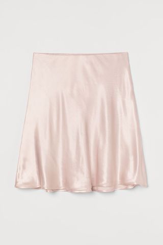 H&M + Short Satin Skirt