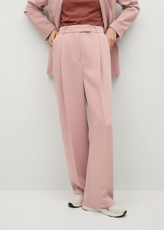 Mango + Pleat Straight Trousers