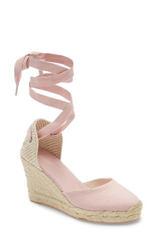 Soludos + Wedge Lace-Up Espadrille Sandals