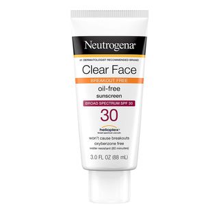 Neutrogena + Clear Face Liquid Sunscreen for Acne-Prone Skin