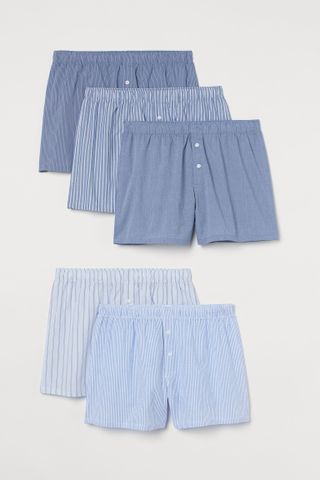 H&M + 5-Pack Woven Boxer Shorts