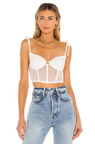 Kat the Label + Femme Bustier in White