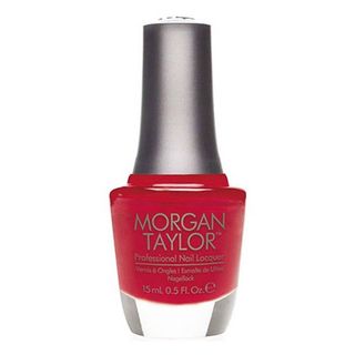 Morgan Taylor + Professional Nail Lacquer in Hot Rod Red