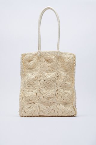 Zara + Crochet Shopper