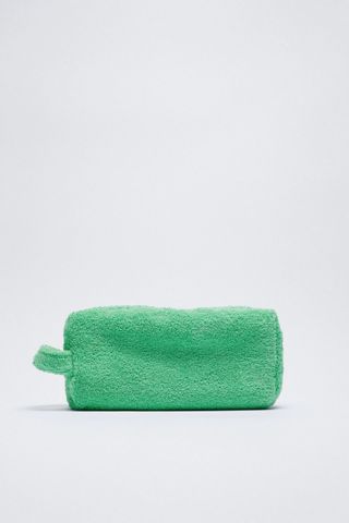 Zara + Waterproof Terrycloth Toiletry Bag