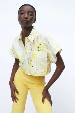 Zara + Daisies Poplin Shirt