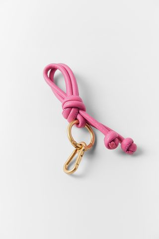 Zara + Leather Knot Keychain