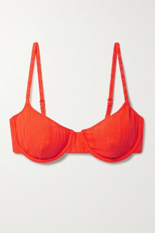 Solid&Striped + The Eva Ribbed Underwired Bikini Top