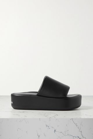 Balenciaga + Rise Leather Platform Sandals