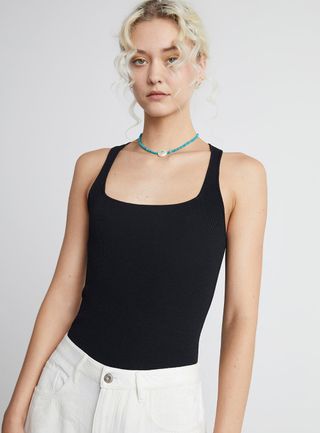 Who What Wear Collection + Kristen Square-Neck Tank