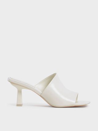 Charles & Keith + Asymmetric Square Toe Mules