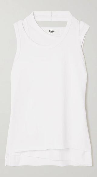 The Frankie Shop + Layered Stretch-Cotton and Modal-Blend Tank