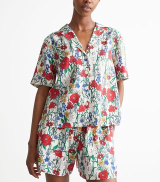 & Other Stories + Relaxed Floral Print Shirt