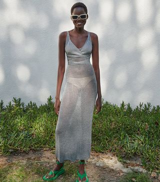 Zara + Shimmer Midi Dress