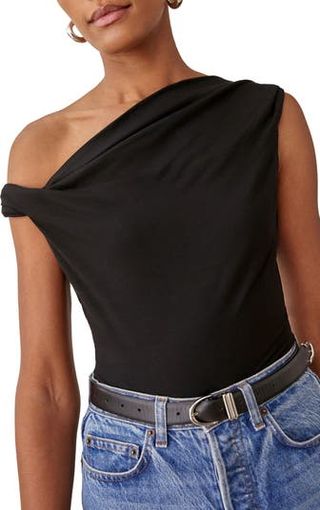 Reformation + Cello One-Shoulder Knit Top