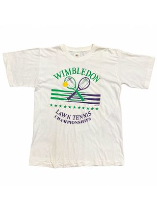 Vintage + Wimbledon Lawn Tennis Graphic Tshirt