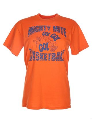 Vintage + Basketball Cartoon Orange T-Shirt