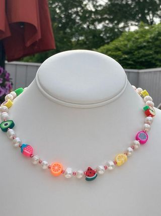 Allison's Jewels + Fruit Necklace