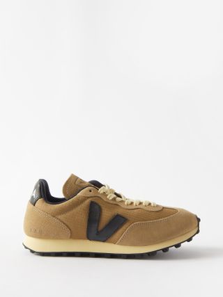 Veja + Rio Branco Suede-Panelled Mesh Trainers