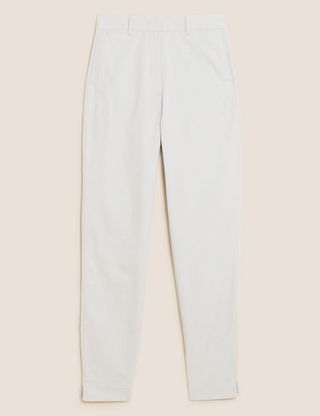 M&S Collection + Cotton Rich Tapered Chinos