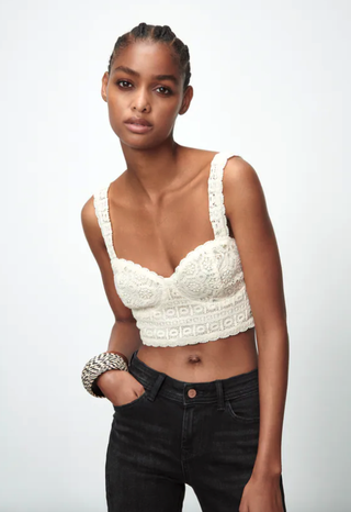 Zara + Crocheted Bralette