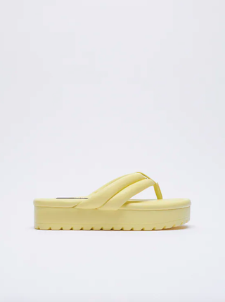 Zara + Quilted Platform Sandals