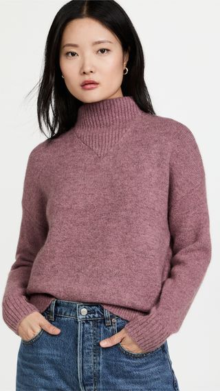 Madewell + Dillon Mock Neck Pullover Sweater