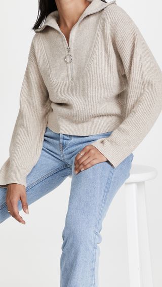 Line & Dot + Emily Half Zip Sweater