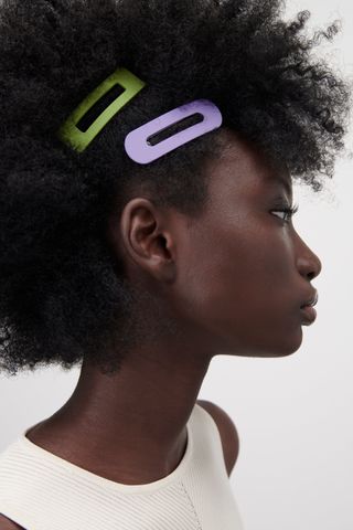 Zara + Rubberized Hair Clips
