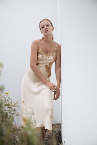 Zara + Long Lace Dress