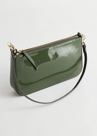 & Other Stories + Patent Leather Mini Shoulder Bag