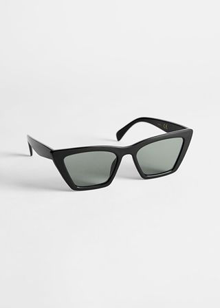 & Other Stories + Angular Cat Eye Sunglasses