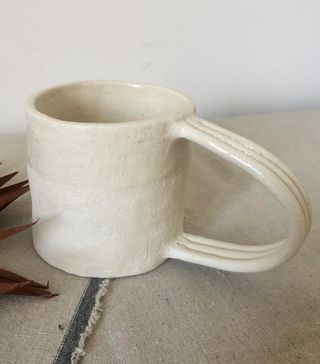 Etsy + Large Cup Handle in Chamotté White Sandstone