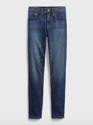 Gap + Mid Rise True Skinny Jeans With Washwell