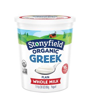 Stonyfield + Organic Greek Whole Milk Plain Yogurt