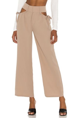 Superdown + Benny Cut Out Pants in Khaki