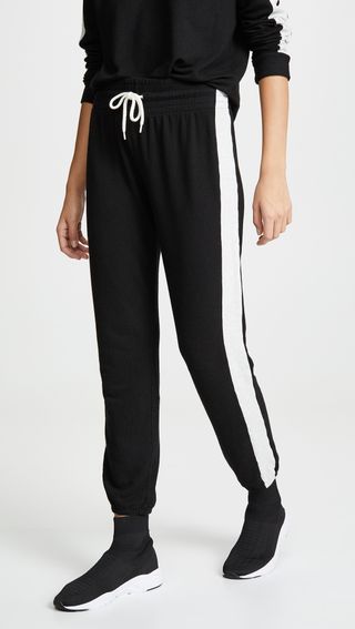 Monrow + Black Two Tone Supersoft Sweats