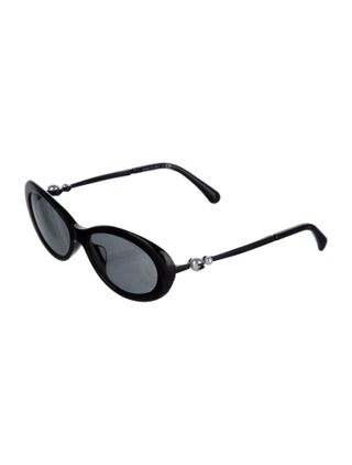 Chanel + Interlocking CC Logo Cat-Eye Sunglasses