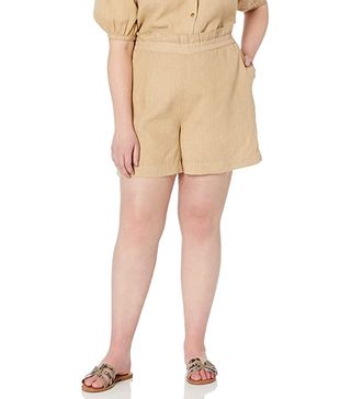 The Drop + Priya Pull-On Linen Shorts