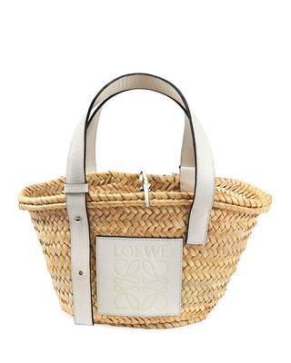 Loewe + Basket Small Woven Palm Tote Bag