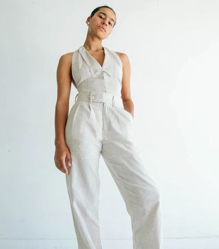 The Line By K + Bettina Trouser Flax Linen