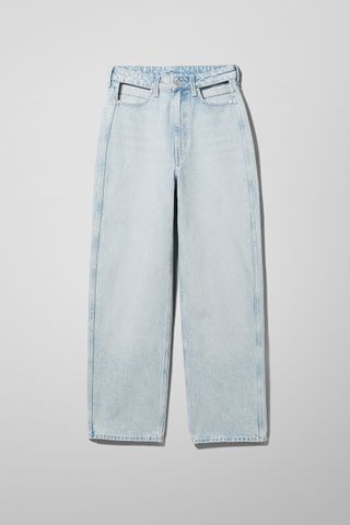 Weekday + Lasso Cut Out Denim Trousers