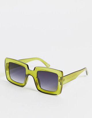 ASOS + Recycled Frame Chunky Oversized Sunglasses
