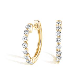 Brilliant Earth + 18K Yellow Gold Marseille Diamond Hoop Earrings