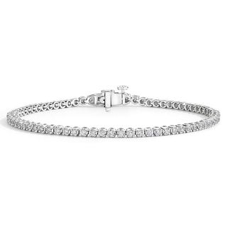 Brilliant Earth + 18K White Gold Diamond Tennis Bracelet