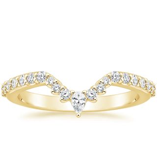 Brilliant Earth + 18K Yellow Gold Luxe Lunette Diamond Ring