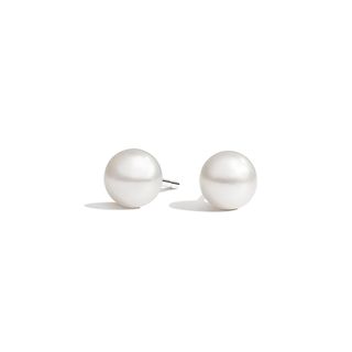 Brilliant Earth + Silver Premium Akoya Cultured Pearl Stud Earrings (5mm)