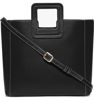 Staud + Shirley Calfskin Leather Handbag