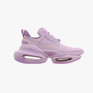 Balmain + Purple BBold Low-Top Sneakers