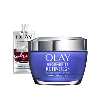 Olay + Regenerist Retinol 24 Night Face Cream + + Whip Face Moisturizer